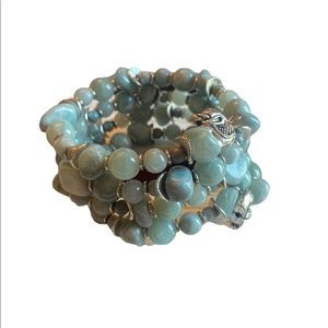 Handmade Blue Wrap Bracelet